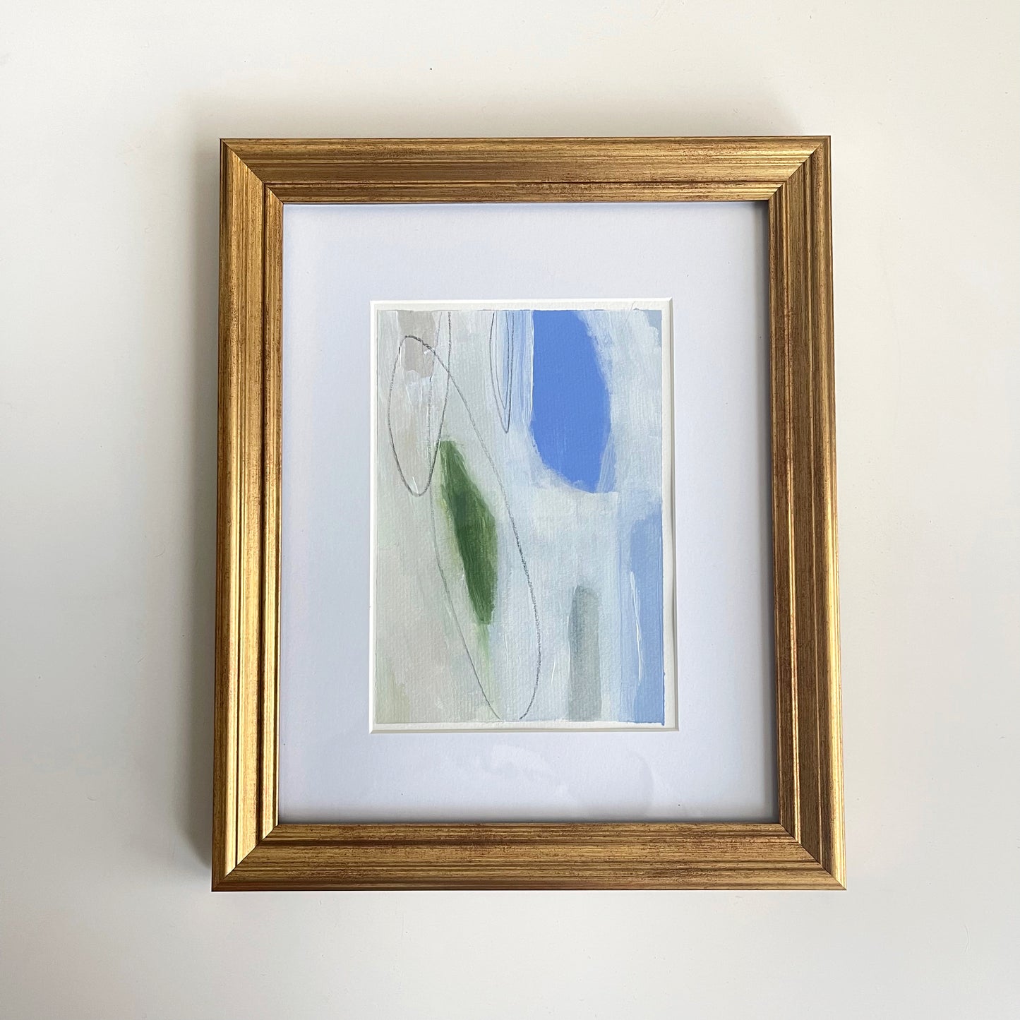 BEACH GLASS II - 5x7" mixed media on paper