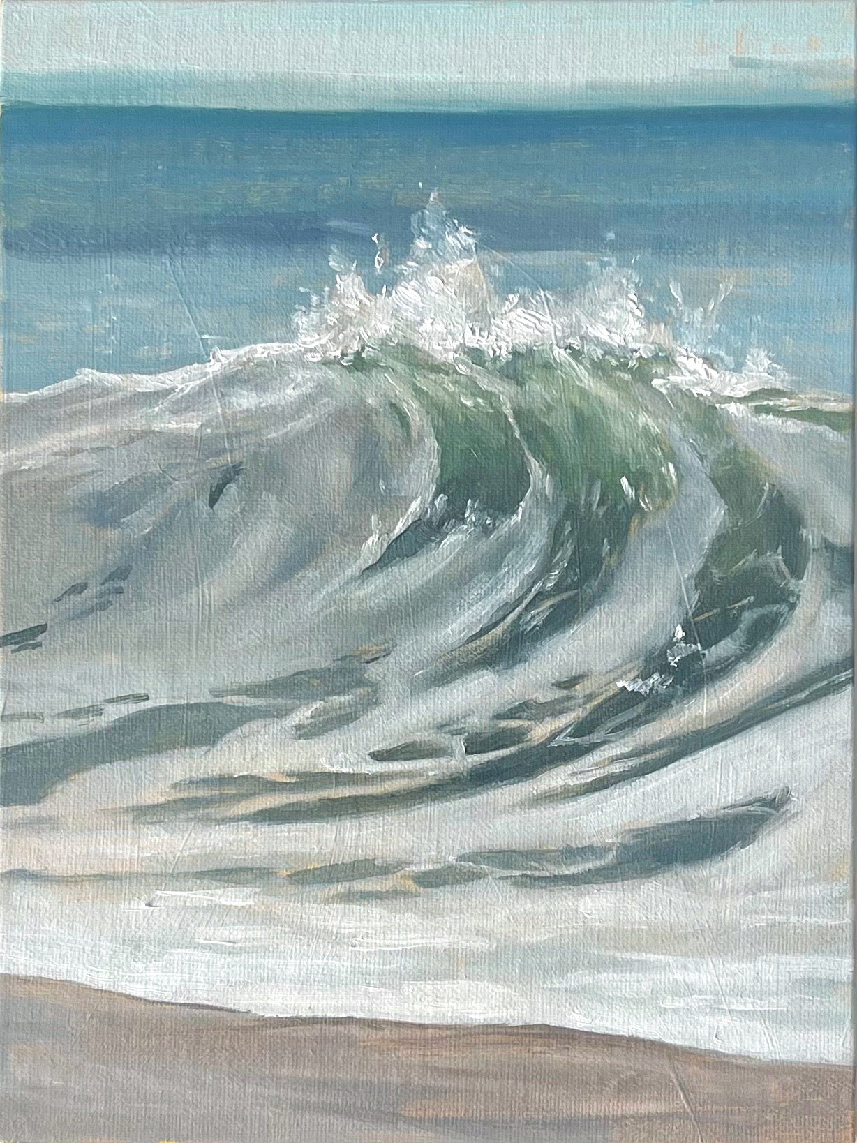 "Shorebreak" - 6x8" oil on linen panel