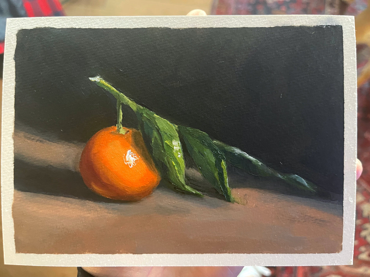 “Satsuma Mandarin”- 5x7" oil on paper