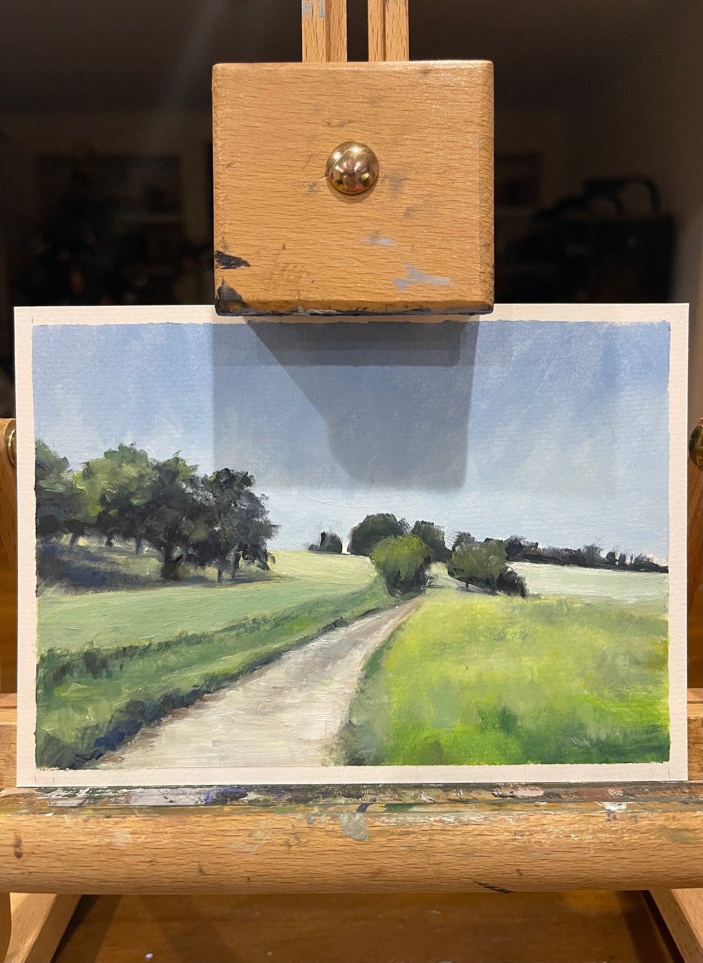 “Oak Grove”- 5x7" oil on paper