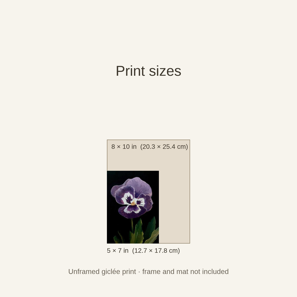 Print sizes: 5x7 and 8x10 inches