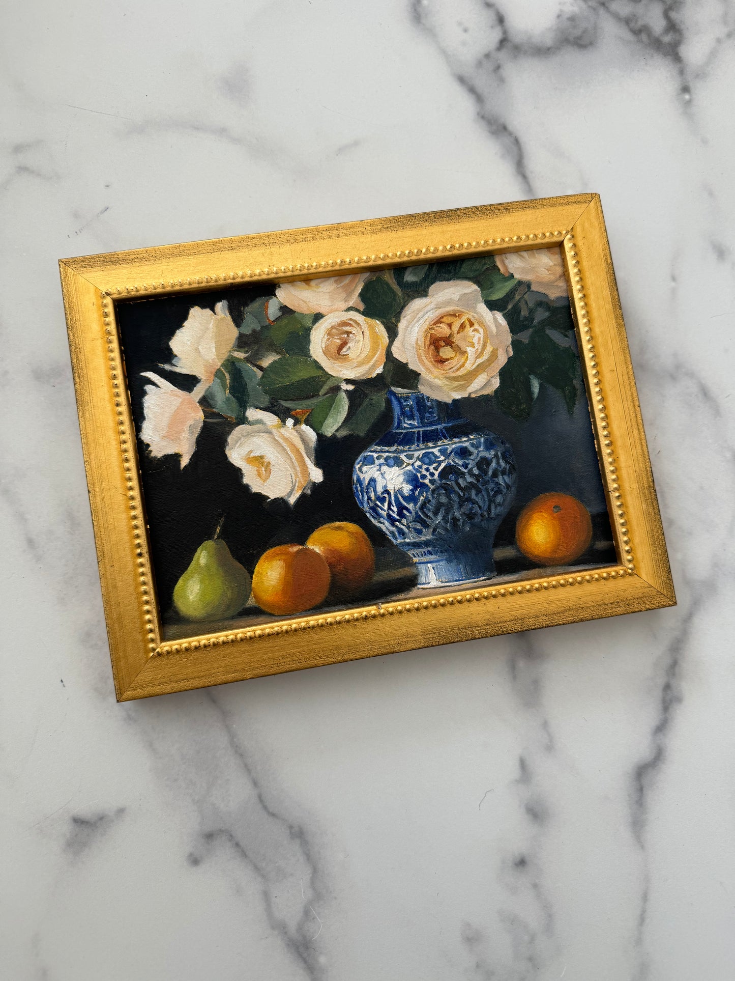 “Garden Roses with Fruit”