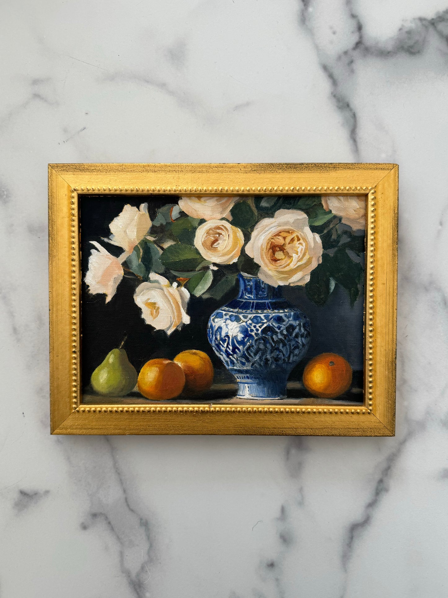 “Garden Roses with Fruit”