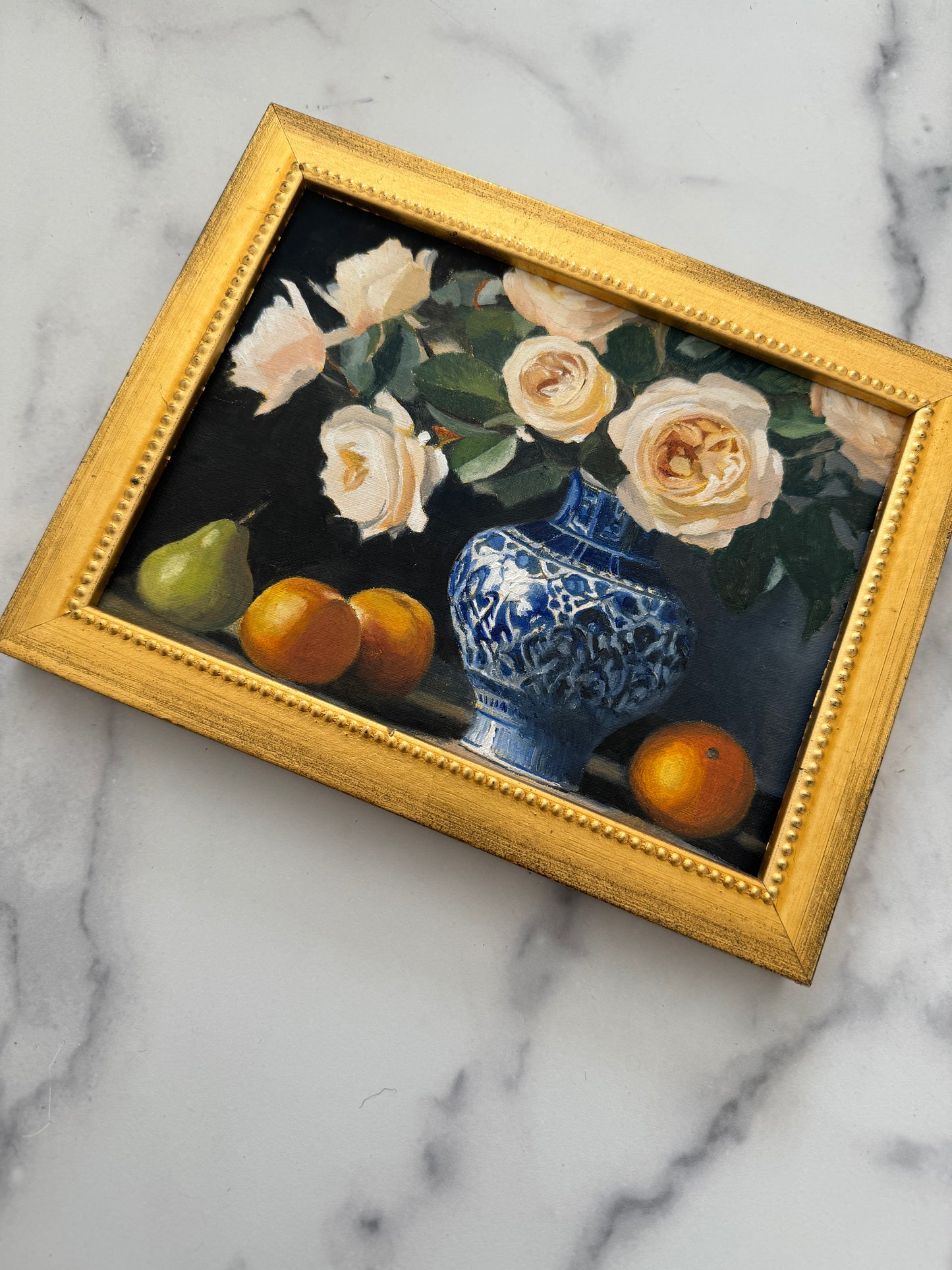“Garden Roses with Fruit”