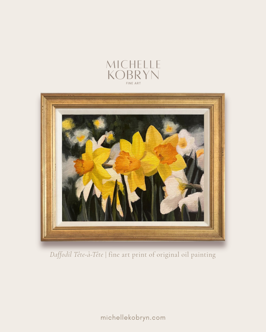 Daffodil Tête-à-Tête Art Print