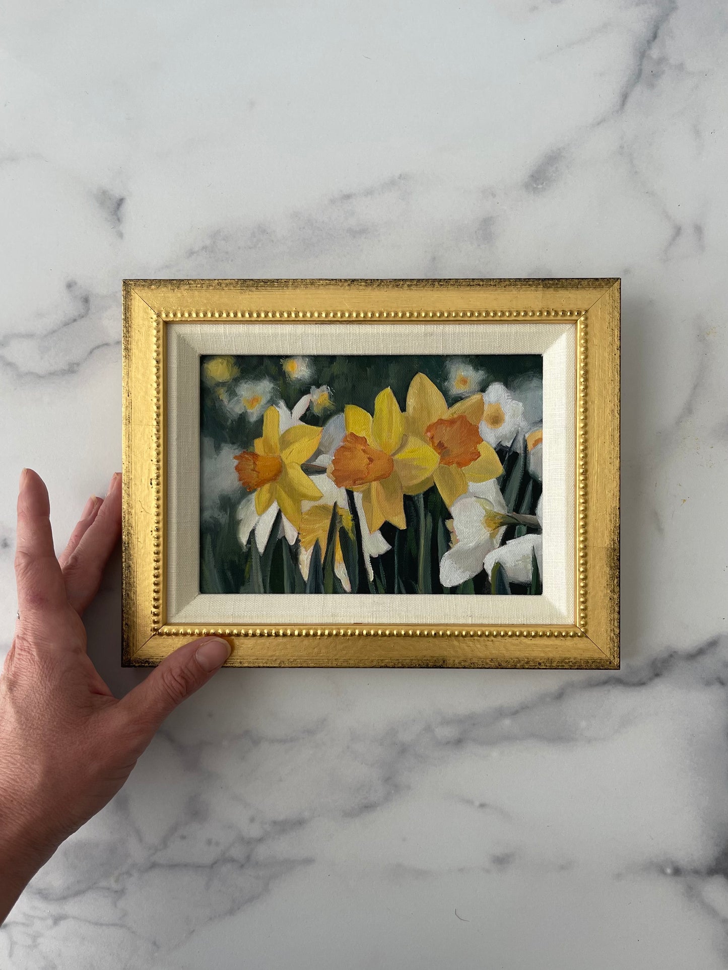 “Daffodil Tete-a-Tete" - 5x7" oil on linen panel