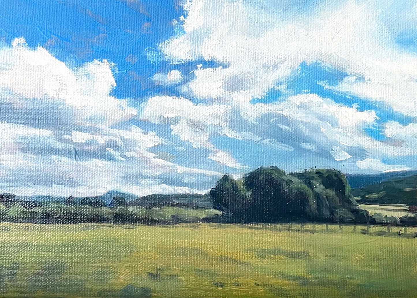 “In the Clouds”- 5x7” oil on linen panel