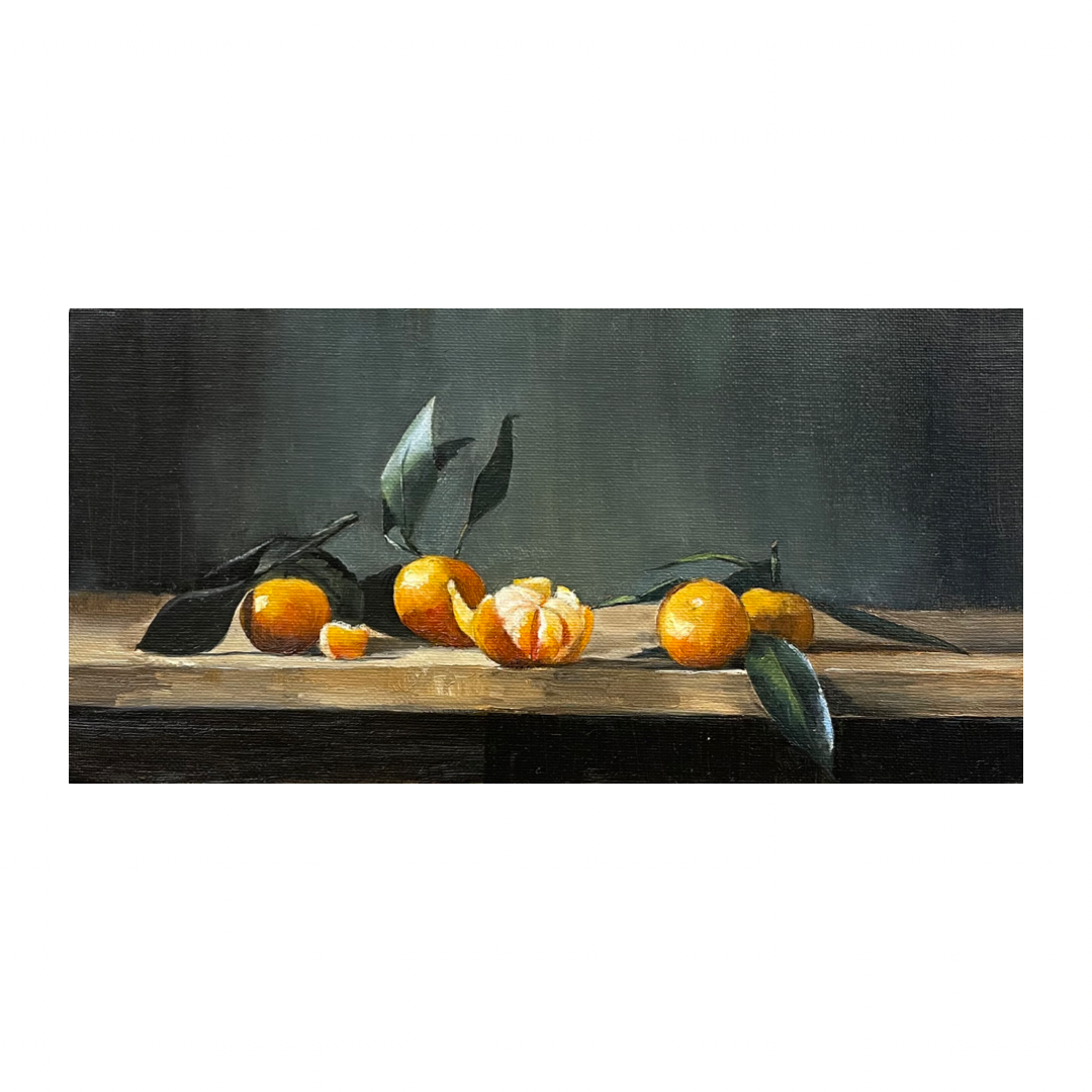 “Clementines” - 6x12” oil on canvas panel