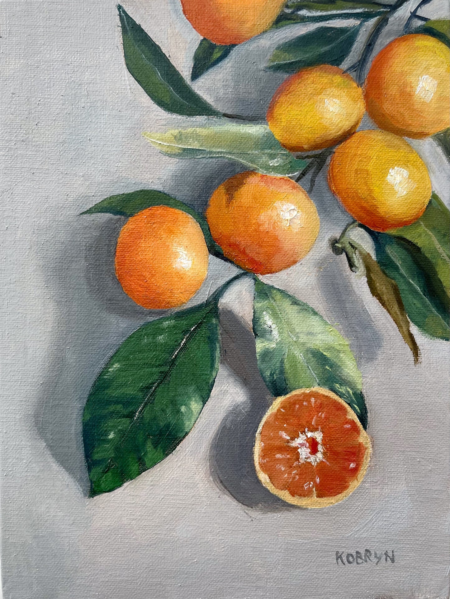 “Clementine Branch” - 6x8” oil on linen panel