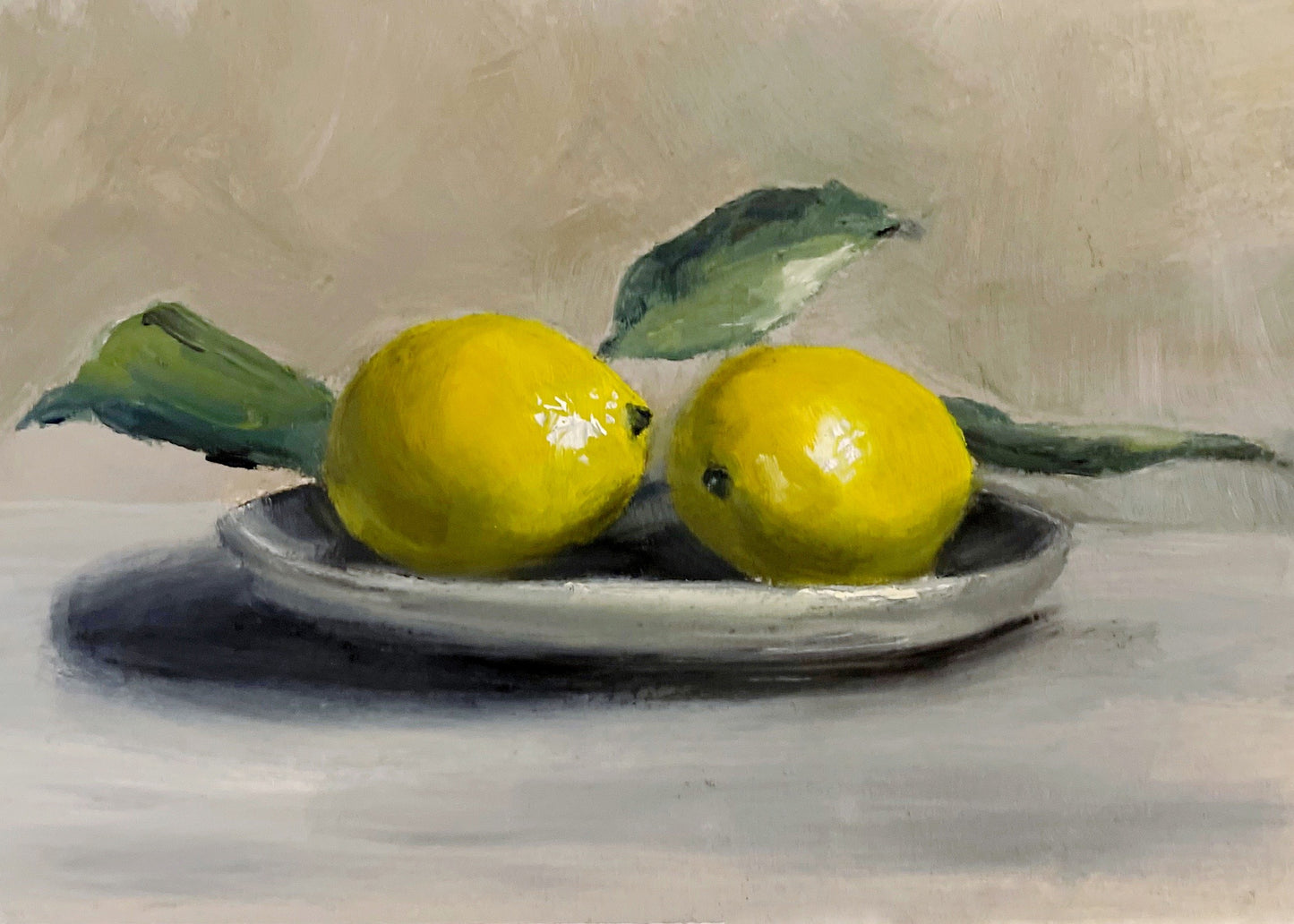 PRINT - Lemons on Plate