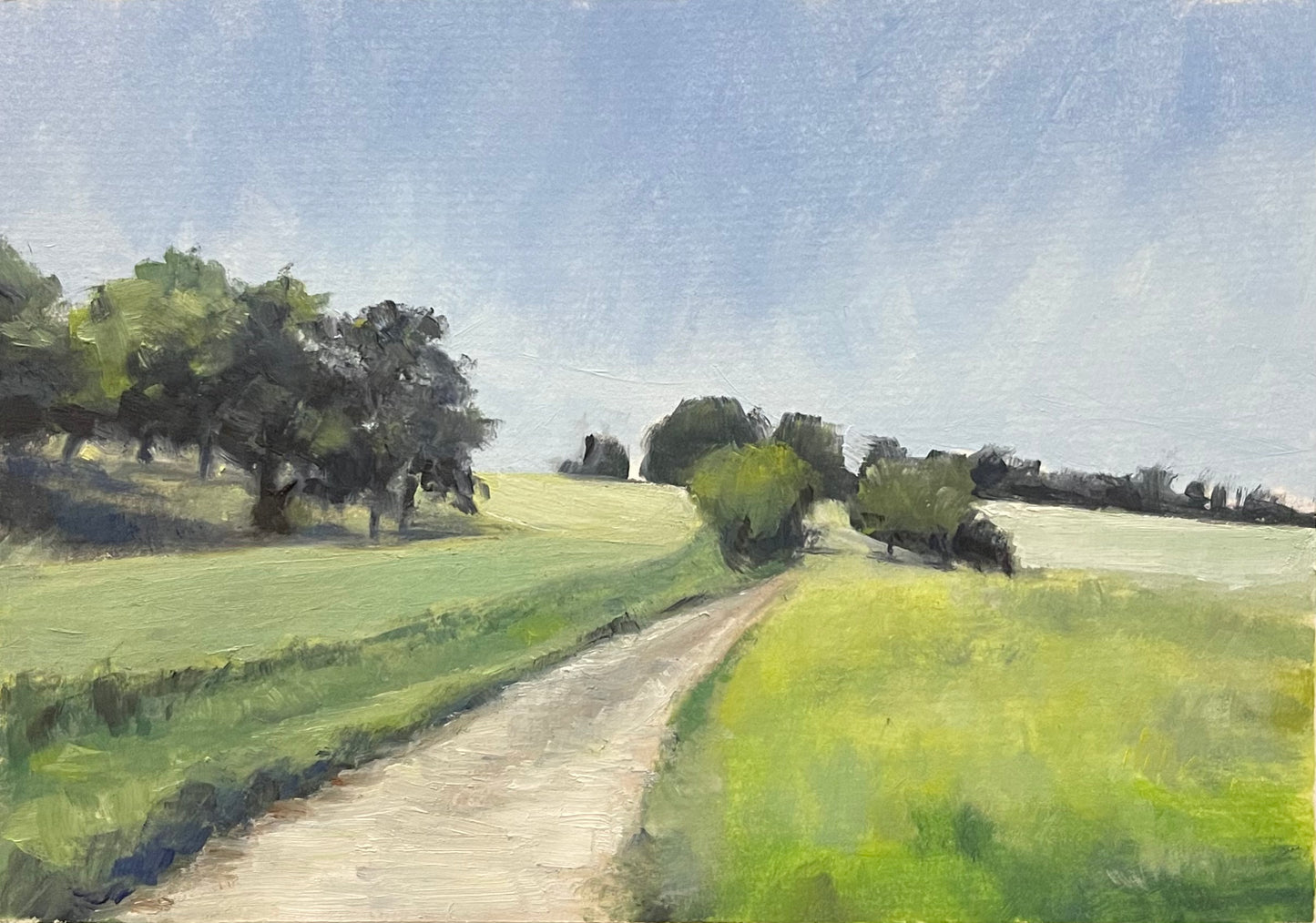 “Oak Grove”- 5x7" oil on paper