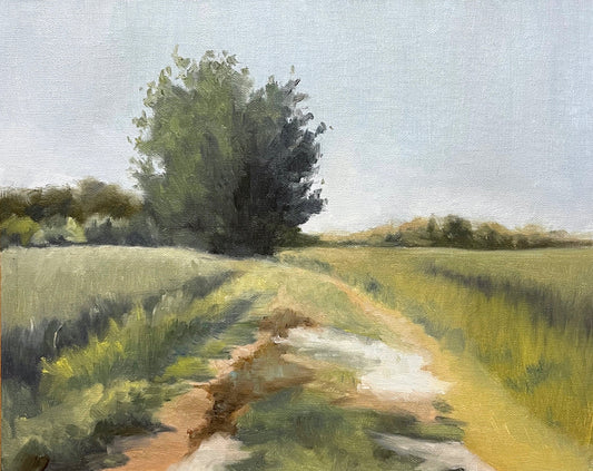 “Country Road” - 8x10” oil on linen